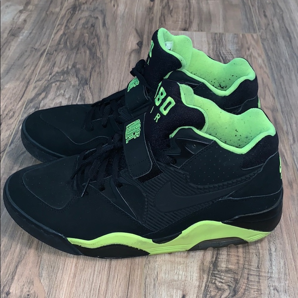 Nike Air Force 180 Black/Volt Sz 12 (almost new)